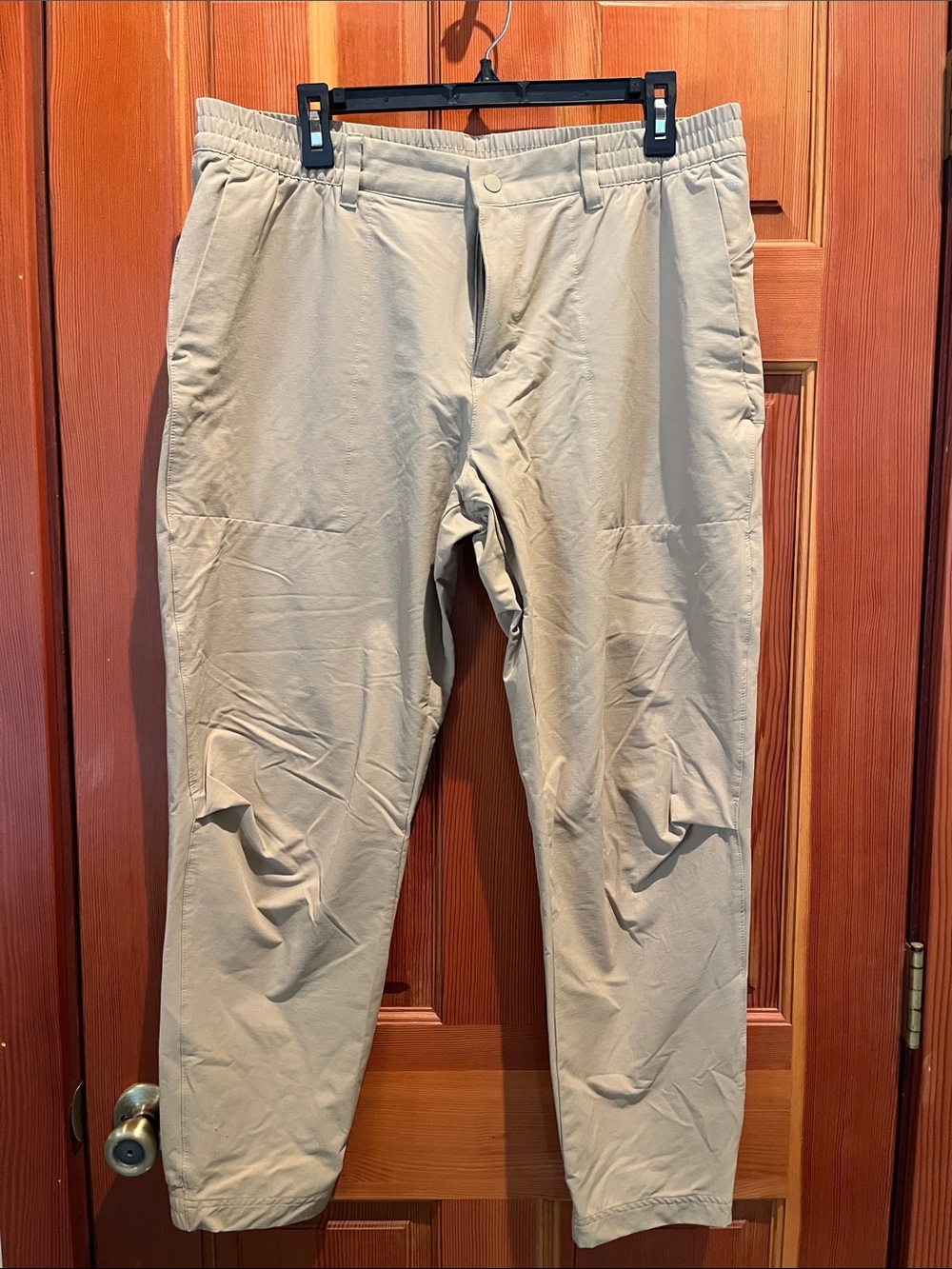 adidas Men's Beige Stretch Chino Pants